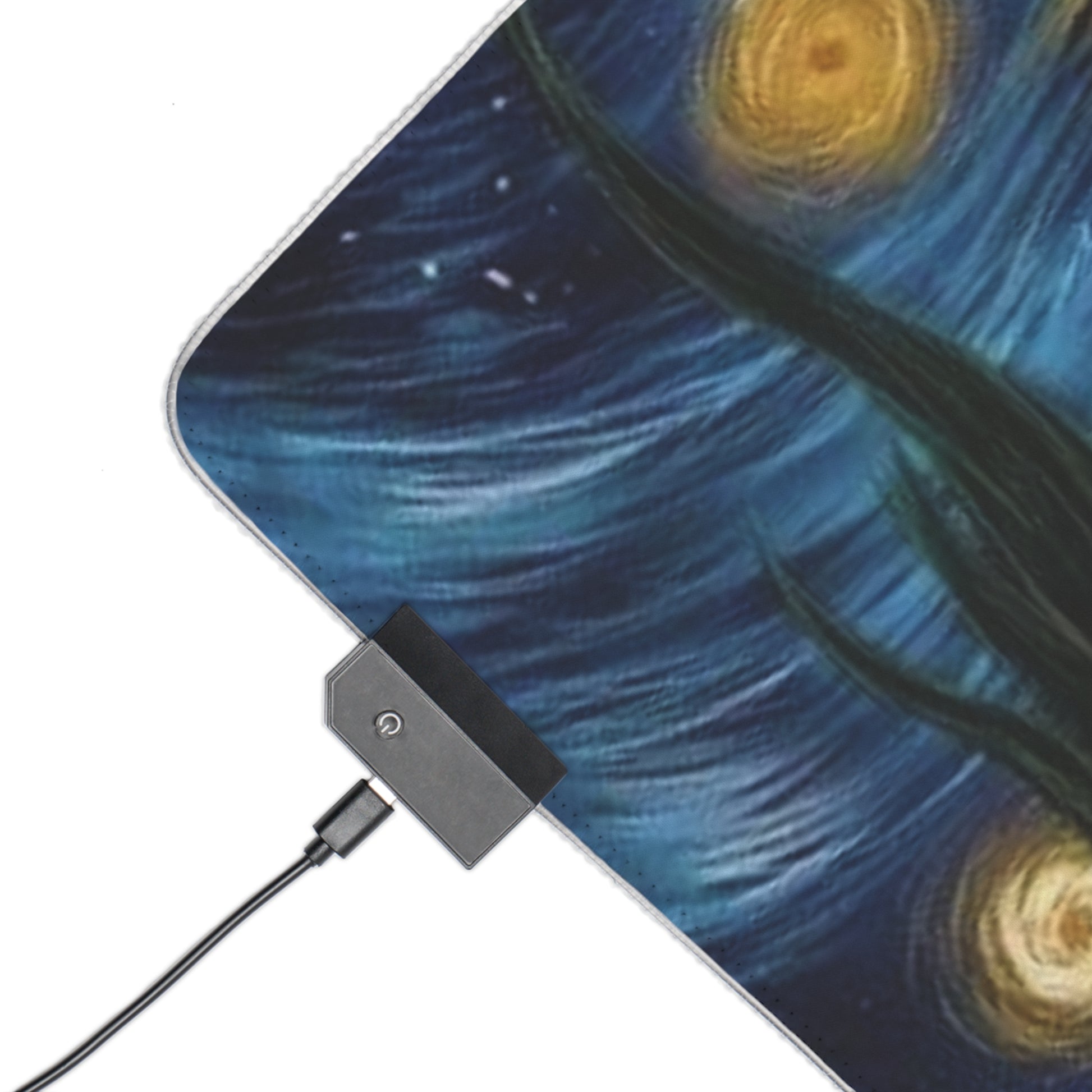 LED Gaming Mouse Pad with Starry Night Design, Colorful Mouse Mat, Desk Decor, Gamer Gift, Computer Accessories