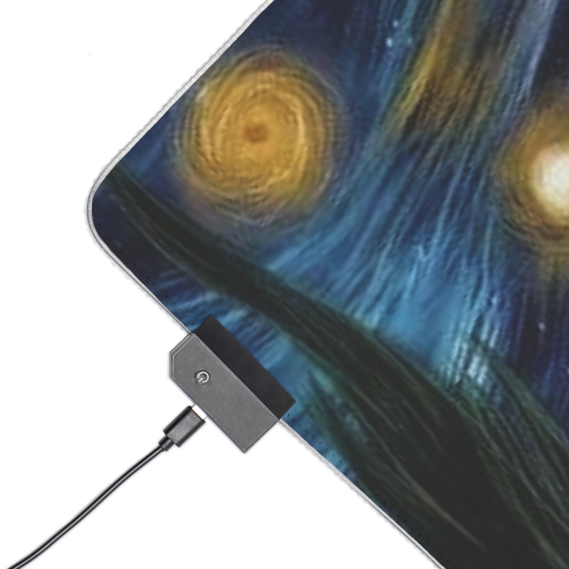 LED Gaming Mouse Pad with Starry Night Design, Colorful Mouse Mat, Desk Decor, Gamer Gift, Computer Accessories